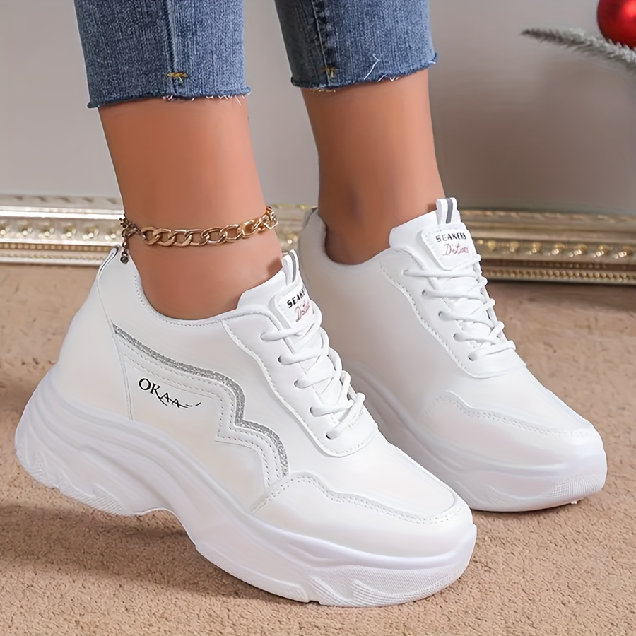 Sneaker Trends WeiÃƒÂŸe Sportschuhe Damen Atmungsaktive