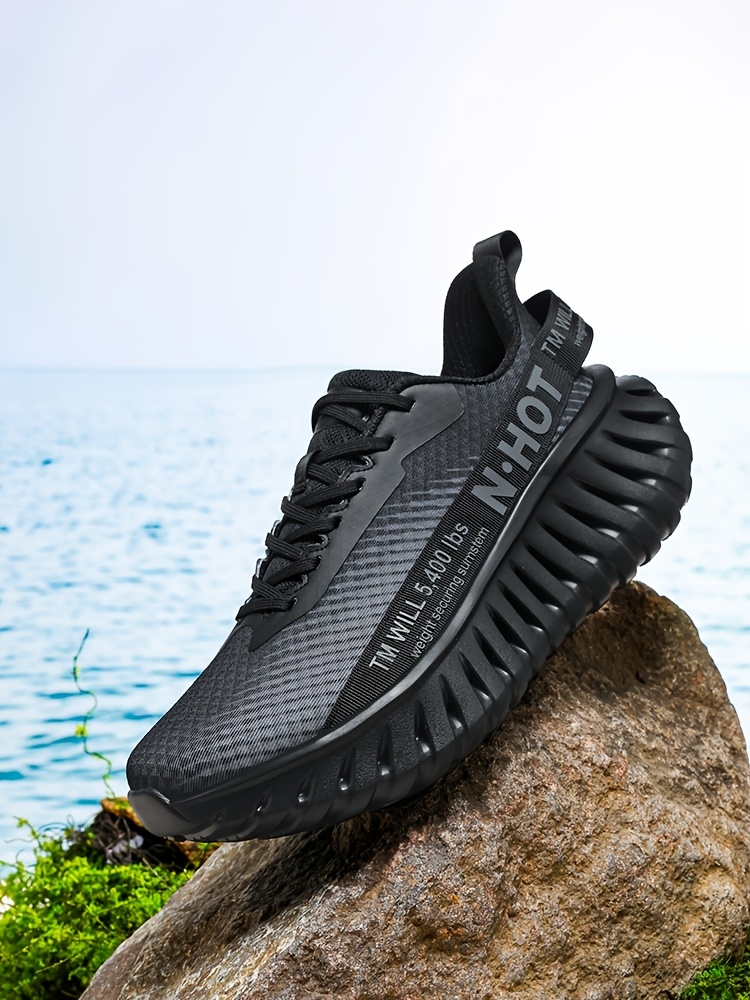 Sneakers, Men's Outdoor Trail Running Shoes, Breathable, Shock Absorption, Lightweight, Soft Sole, Training Mesh, Casual Fashion