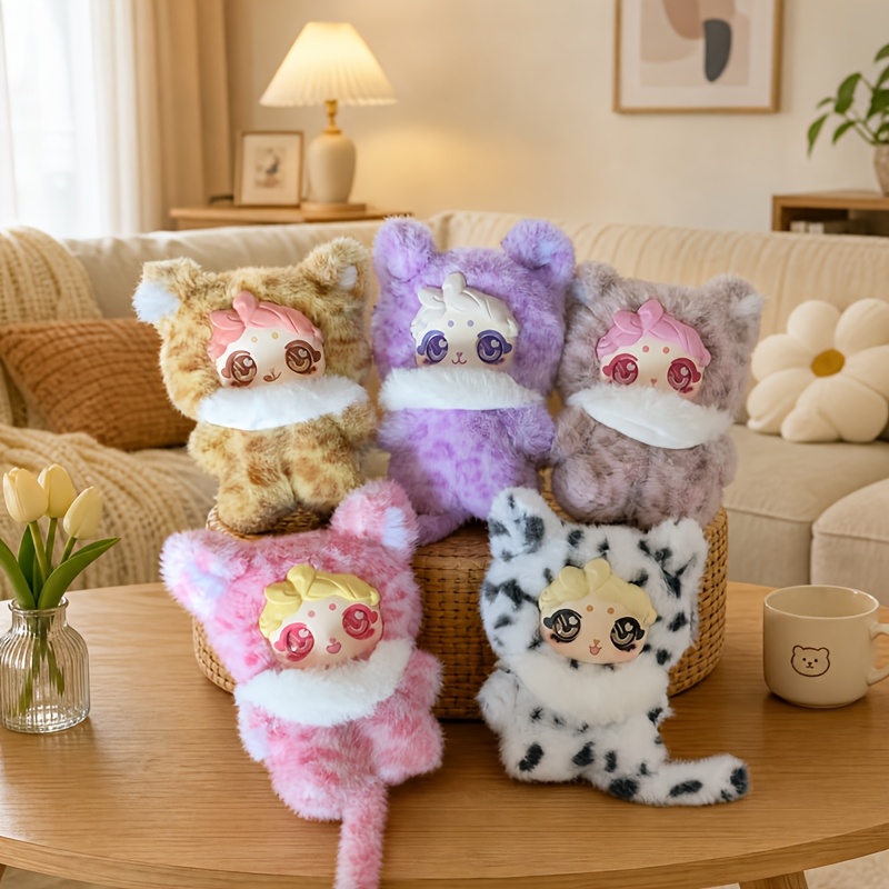 Collectible Dolls 1pc Fluffy Mengsha Group Collection Box Multiples Cute Ornaments Suitable For Halloween, Christmas, Birthday Party Gifts, A Surprise Gift For