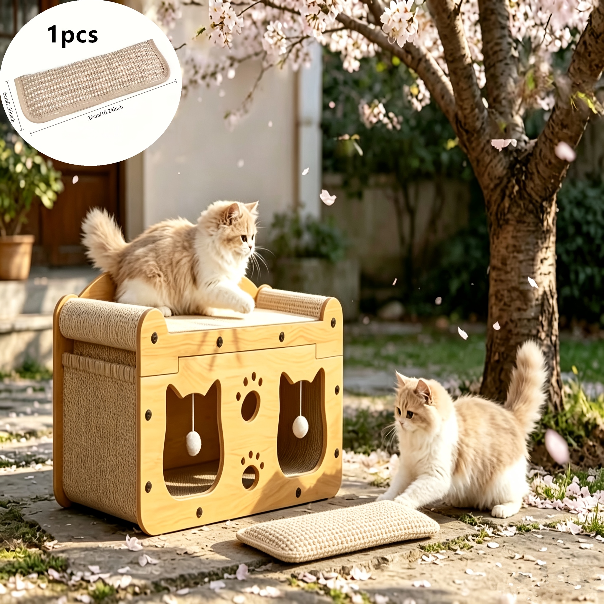 TEMU 1 pz Cuscinetto antigraffio da masticare per con giocattolo confortevole, giocattolo multifunzionale per animali domestici, cuscino per per l' e