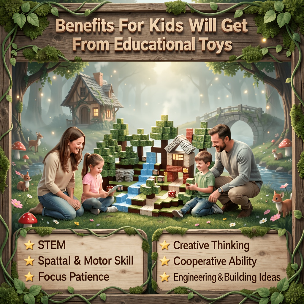 Magnet Building Tiles, Creative DIY STEM Educational Toy Set
