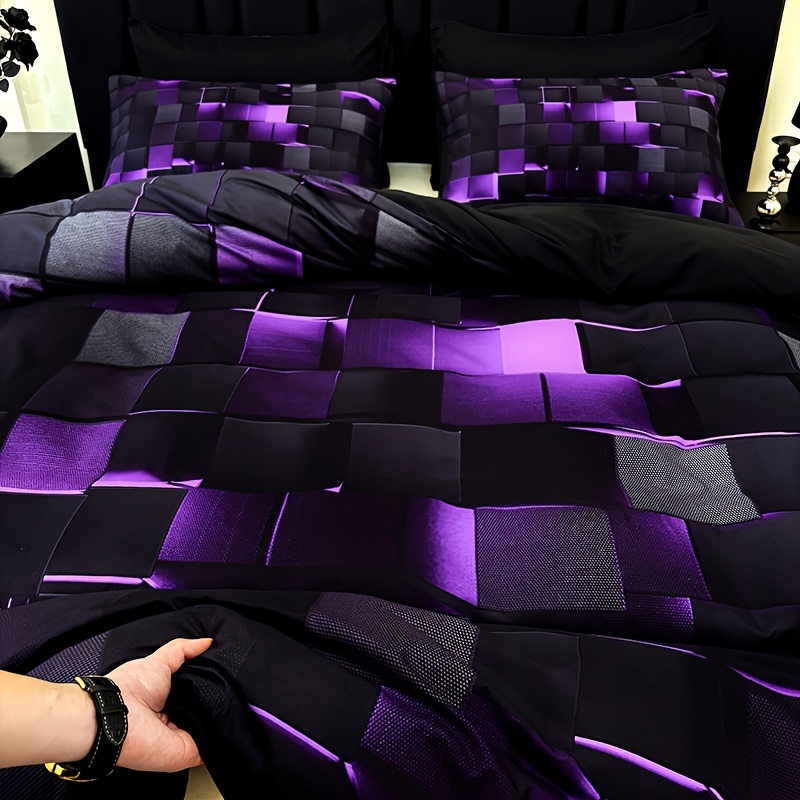 3pcs Cool Tech Digital Print Duvet Cover Set for All Seasons, Available in Red And Blue, in Four Sizes (Twin, Double, Queen, King) (1 Fitted Sheet + 1/2 Pillowcase, No Filling) 27 3pcs Cool Tech Digital Print Duvet Cover Set for All Seasons, Available in Red And Blue, in Four Sizes (Twin, Double, Queen, King) (1 Fitted Sheet + 1/2 Pillowcase, No Filling)