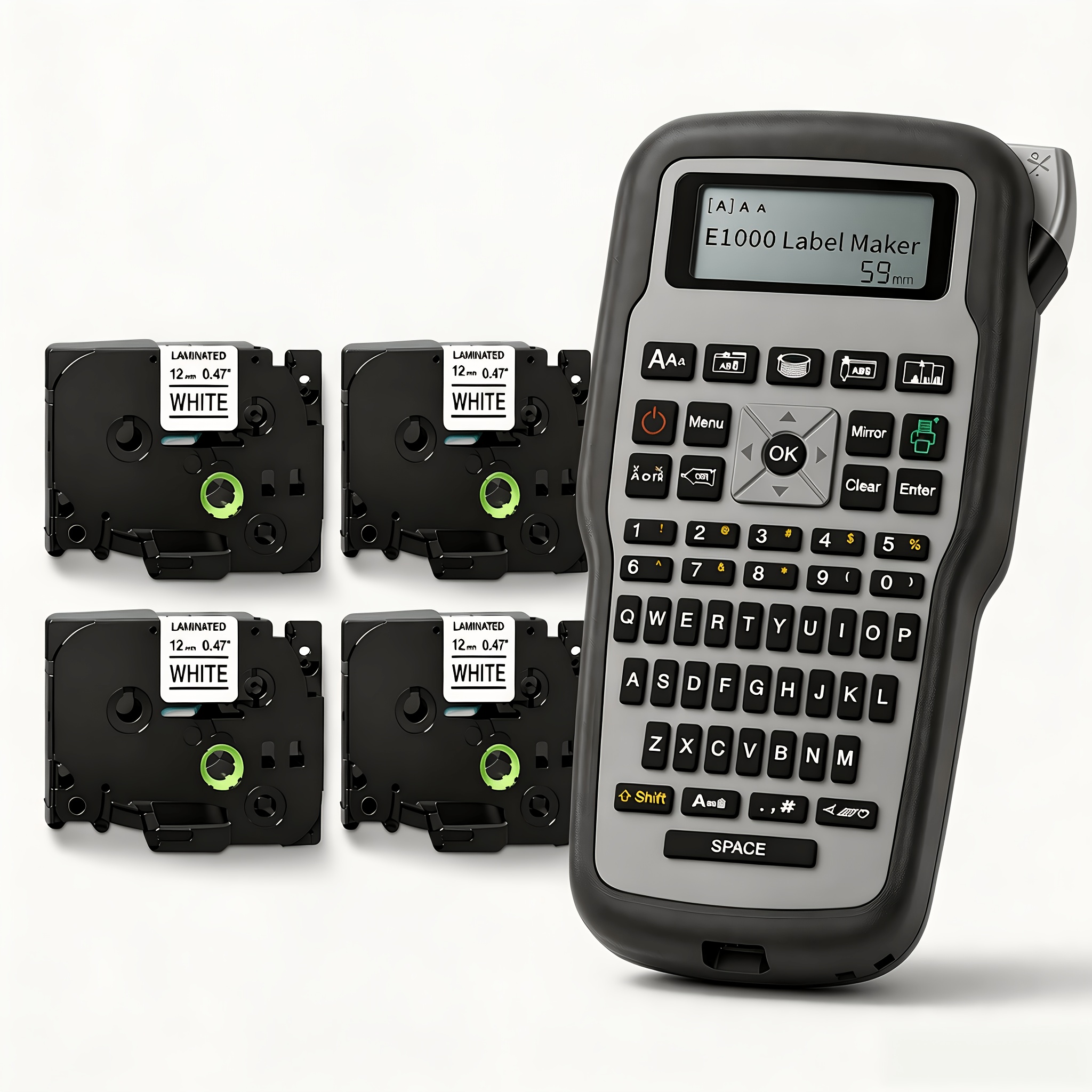 Image of Phomemo Pro Handheld Label Printer, Label Printer, Heat Shrink Tube Label Printer, Equipped With Full Keyboard, Suitable For Industrial And Office , Can Print Labels For Home, Office, Wires, Cables