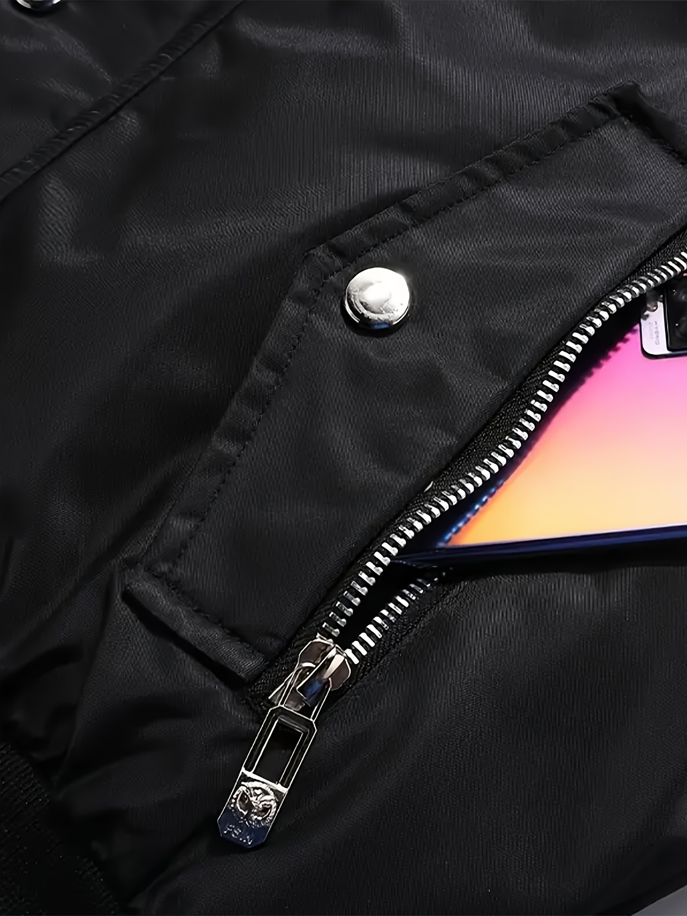 Heren Winter Nieuwe Koreaanse Stijl Met Capuchon Jack Met Faux Fur Collar, Casual Mode Trendy Jas, Nylon 100% 100% Polyester Gevoerd, Effen Kleur, Reguliere Pasvorm, Ritssluiting Details, 210g/m² Stof Gewicht