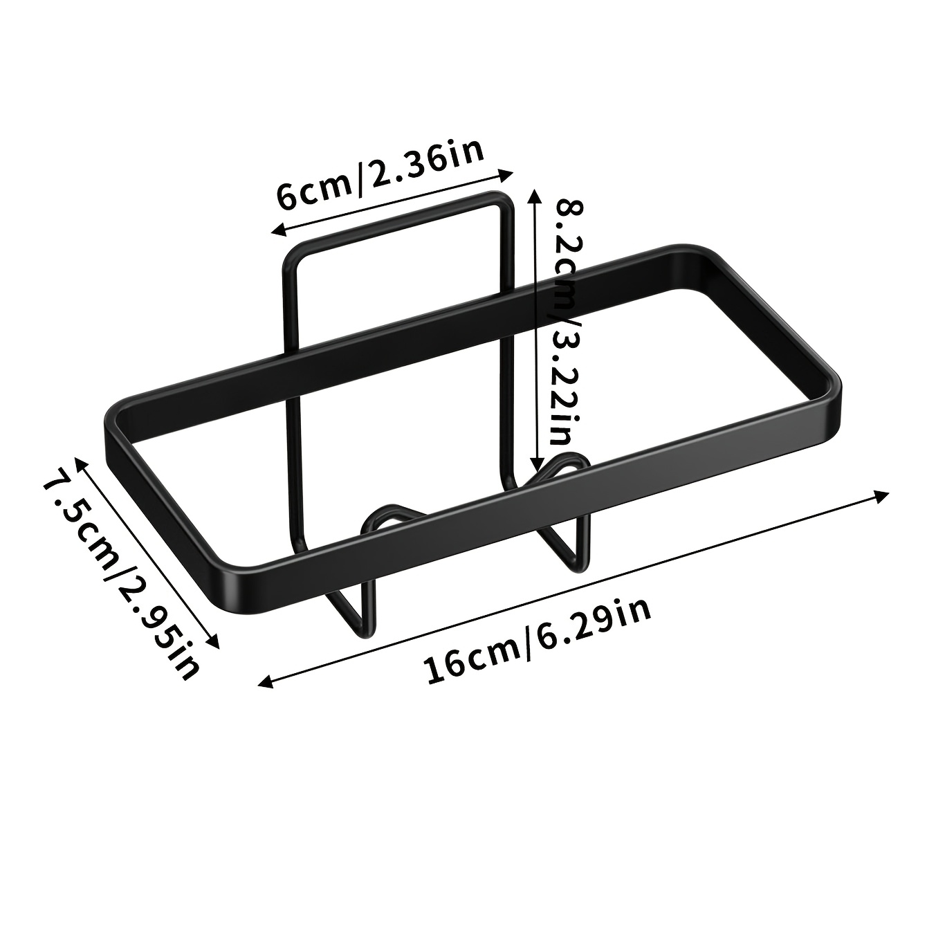 TEMU Égouttoir de cuisine unique et polyvalent - Support à éponge en métal robuste, idéal pour les torchons, les éponges, les brosses - Solution de