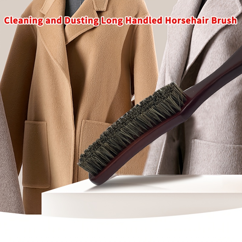 

Premium Wooden Brush With Handle For Cleaning Clothes Shoes And Hats Of Suits, Suede And Furniture Handle Brush Effective Dusting Bristles Are Soft And Flexible