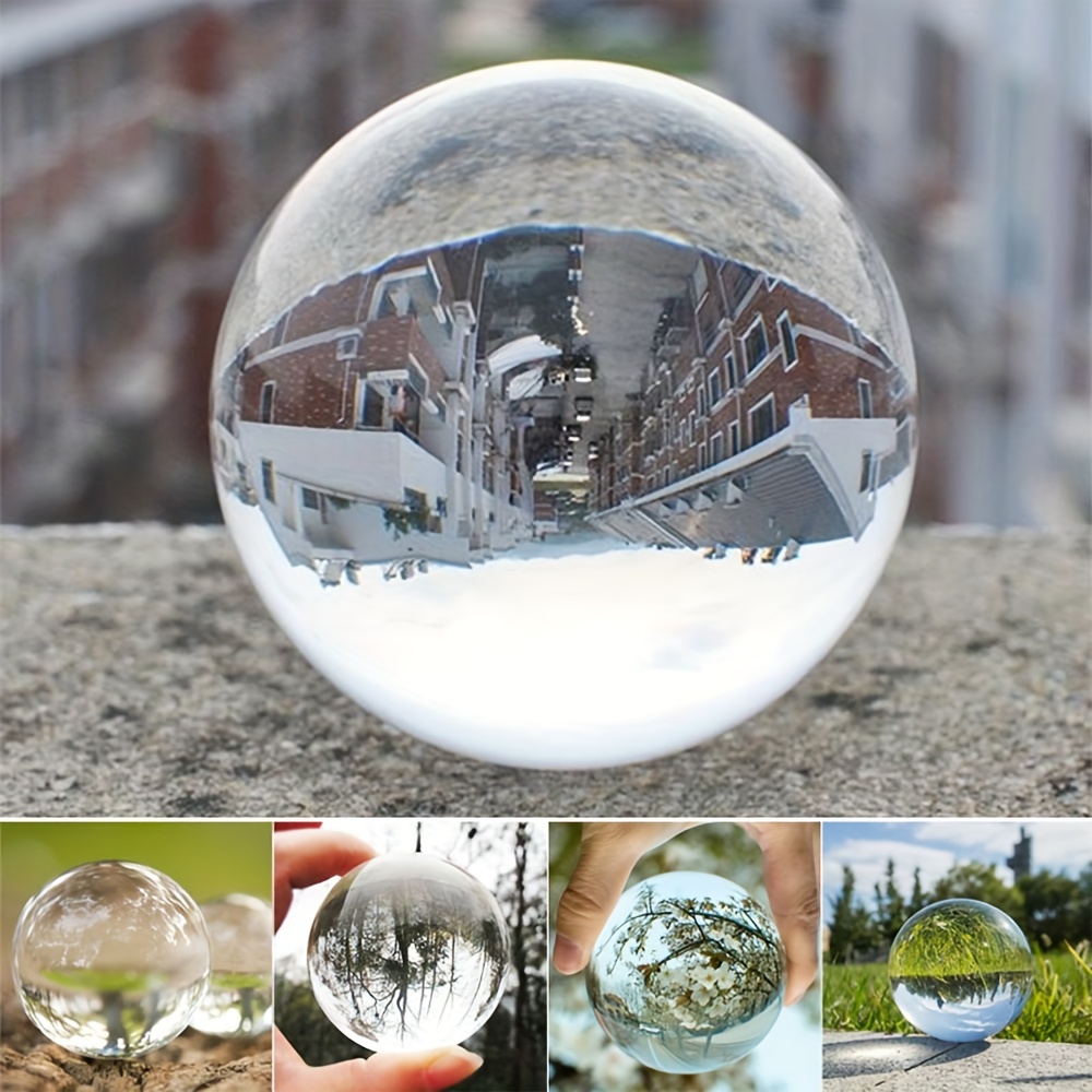 

1pc 30mm/40mm/50mm Clear Crystal Ball, Decorative Figurines Decoration Home Living Room Bedroom Glass Ball Friends, Family And Neighbors Gifts