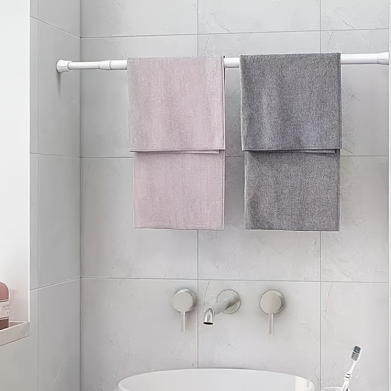 Telescopic Shower Curtain Rod, No-Drill Retractable Rod for Multi-Purpose Use
