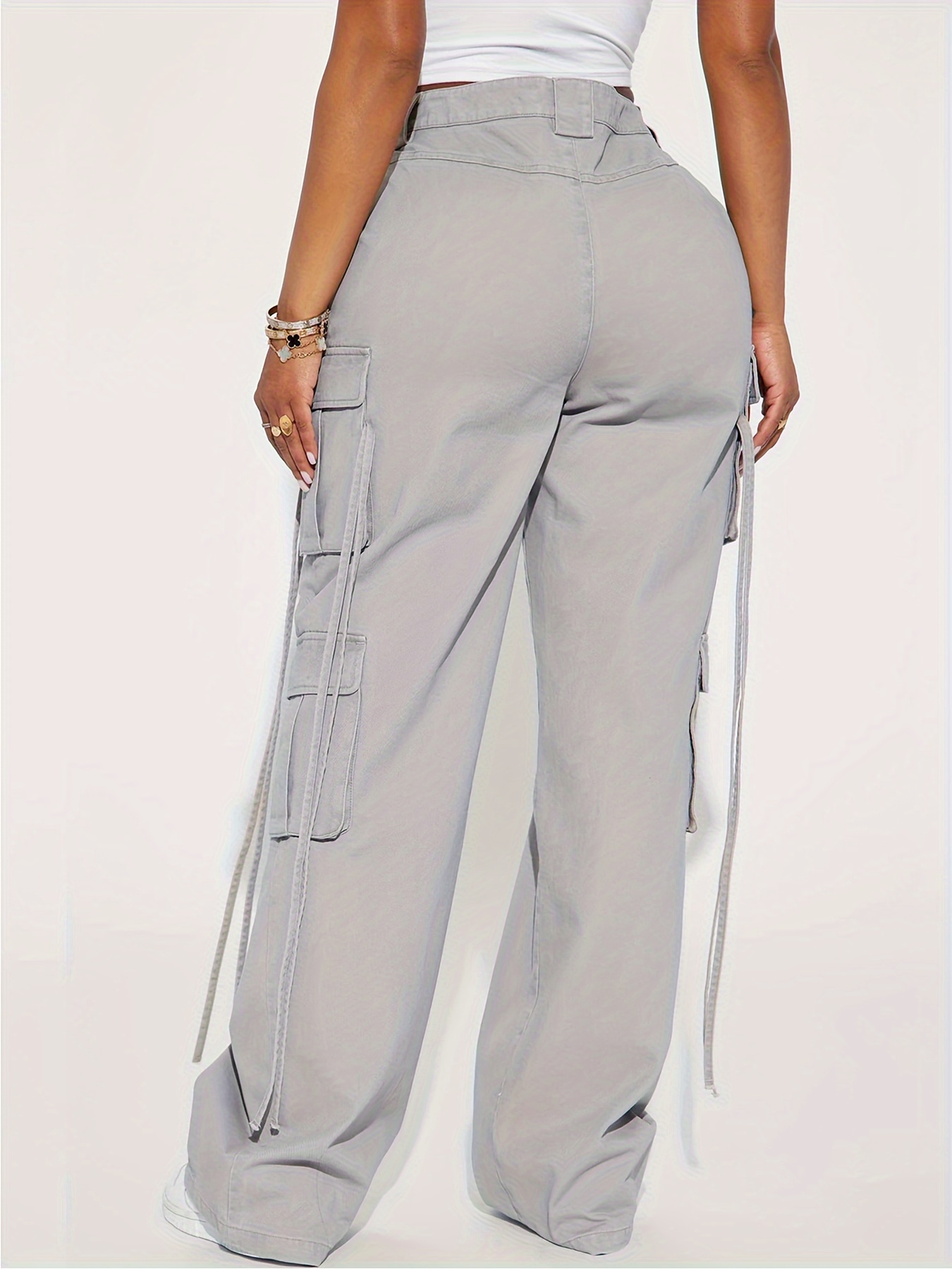  Pantalones deportivos holgados para mujer, talla