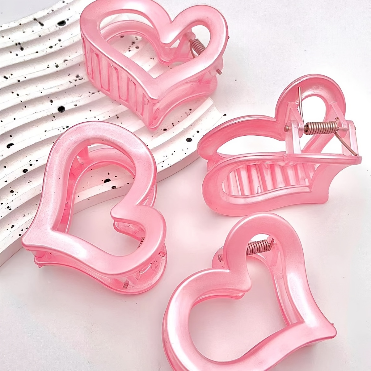 

Paint Grab Clip High Ponytail Hairpin Back Head Tray Hairpin Valentine's Day Banquet Hair Claw