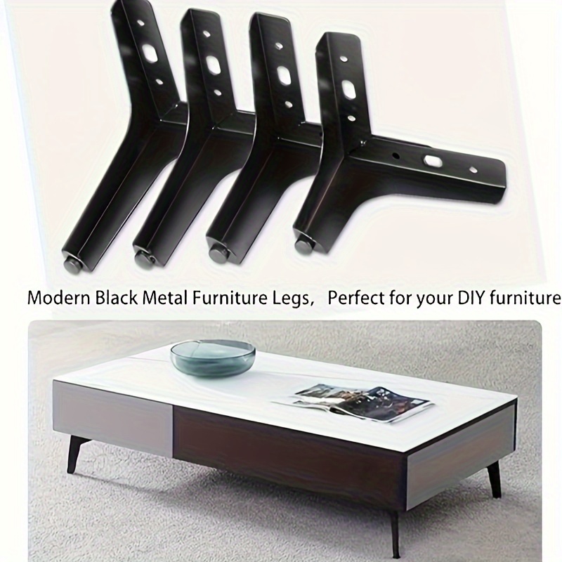 4pcs furniture legs   furniture sofa legs metal luxury   feet table   board sofa sofa chair black golden silvery   10cm 3 9in 13cm 5 1in 15cm 5 9in 17cm 6 7in four specifications height details 9