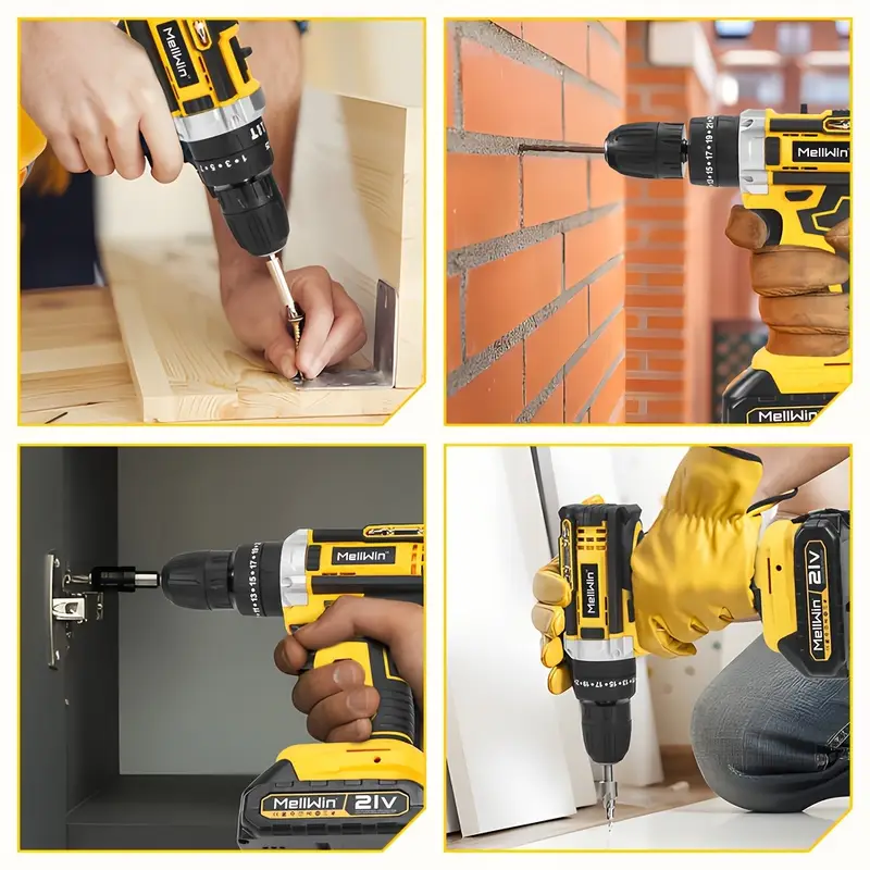 electric drill 10 impact drill electric screwdriver set electric tool kit for home drilling diy tools fathers day gift Product details 13