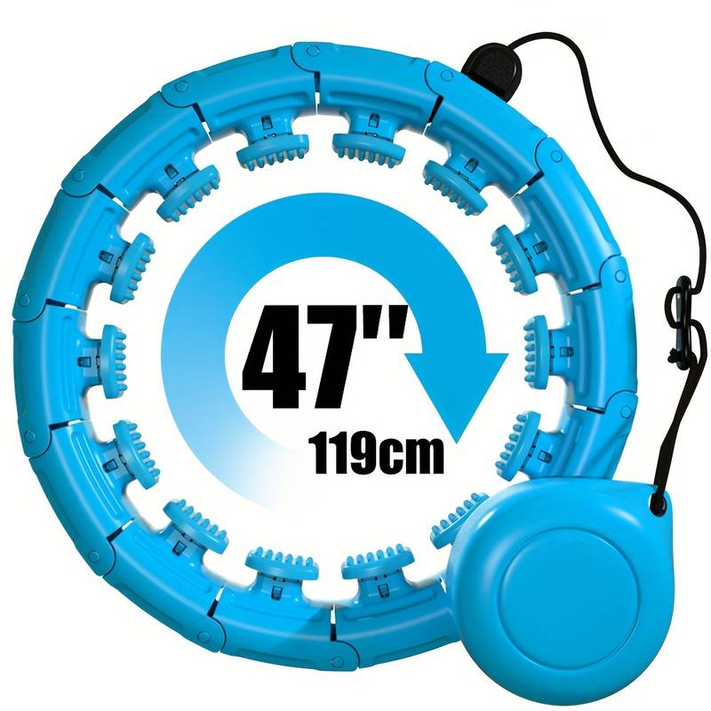 2-em-1 Para Aro de Fitness Inteligente & Rolo Abdominal para Treinos Eficazes - Destacável e Ponderado, Adequado para Tipos de Corpo de 24/28 detalhes 3