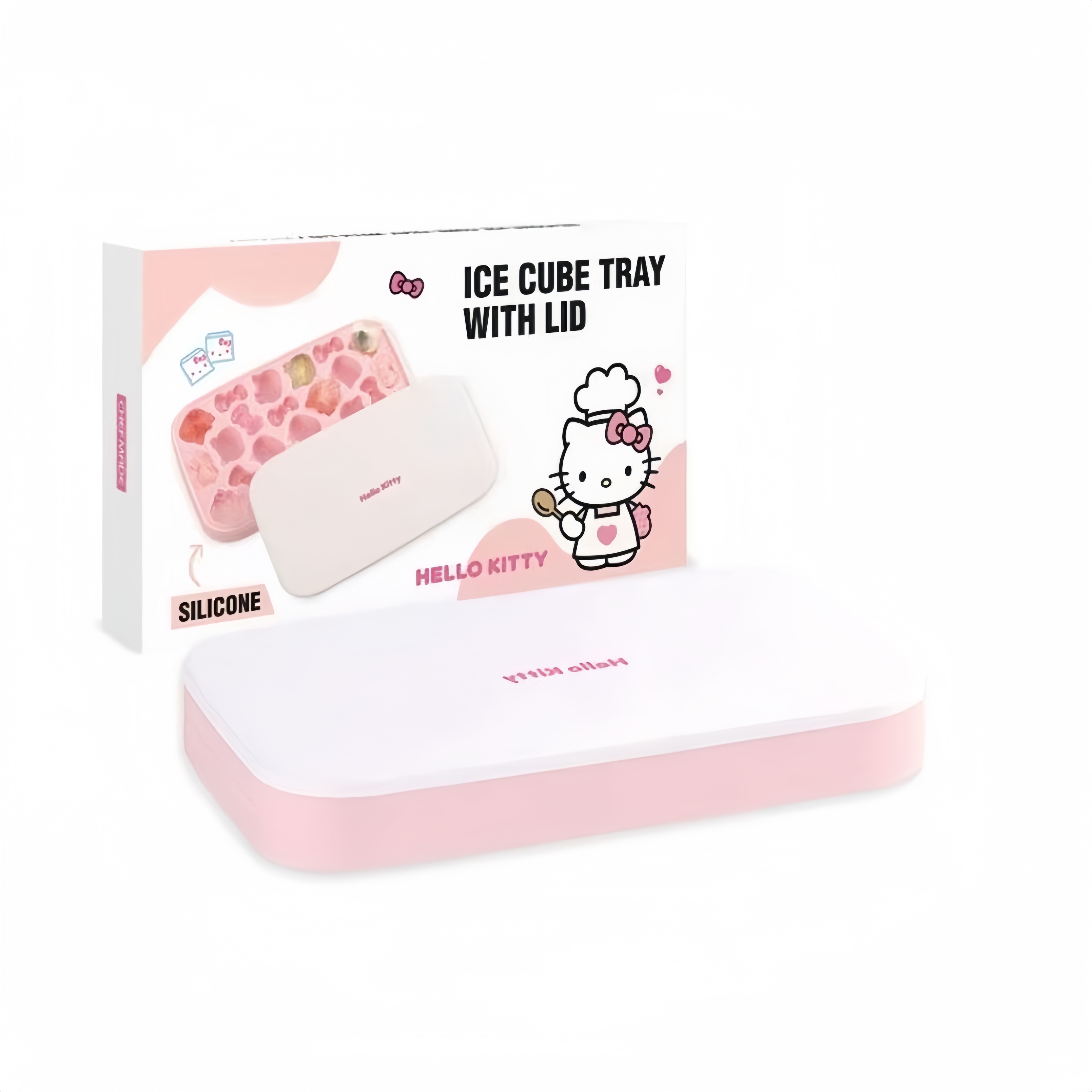 

Sanrio Hello Kitty Home Diy Ice Block Sealing Covered Mini Silicone Mold For Homemade Ice Cubes