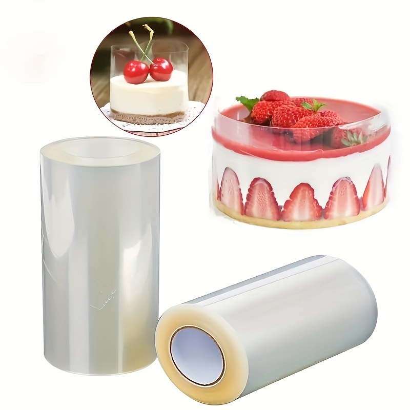 

1roll, Transparent Cake Collars And Rolls, Mousse Cake Surrounding Edge, Clear Cake Strips, Cake Collars For Diy Cake, Baking Decorating Tools