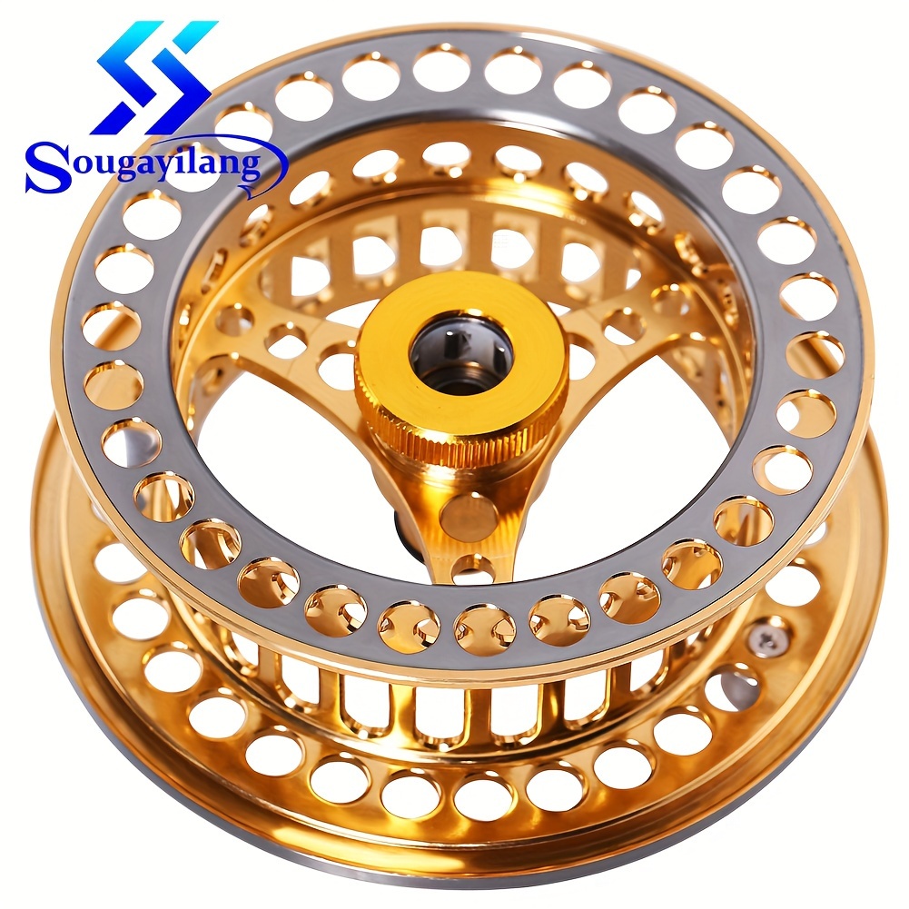 

Sougayilang Fly Fishing Reel Large 2+1 Bb With Cnc-machined Aluminum Alloy Body And Spool Fly Reels Smooth Ice Fishing Reels Fly Reels Outdoor Fishing Accessories