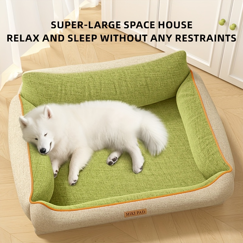   pet sofa bed for dogs - durable, washable, tear-resistant, spine-shared design with plush cushion & sturdy frame, easy assembly,   medium to large breeds, cozy indoor/outdoor use, dog bed, indoor pet furniture,   furniture,   material Product details 4