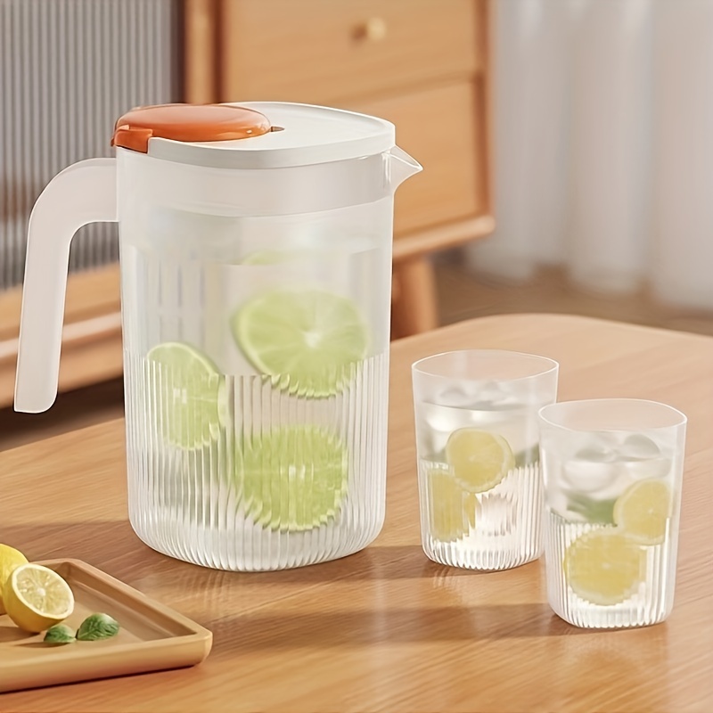 Lemon juice pitcher and 4 matching juice cups store