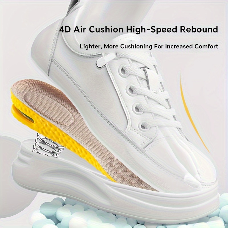 1 Pair INSOL NAFU Comfort Height Increase Insoles - Air Cushion Shock Absorption, Breathable & Odor-Resistant, 3 Sizes (1.5cm, 2.5cm, 3.5cm), TPU Material for Men & Women, Perfect Fit for All-Day Comfort