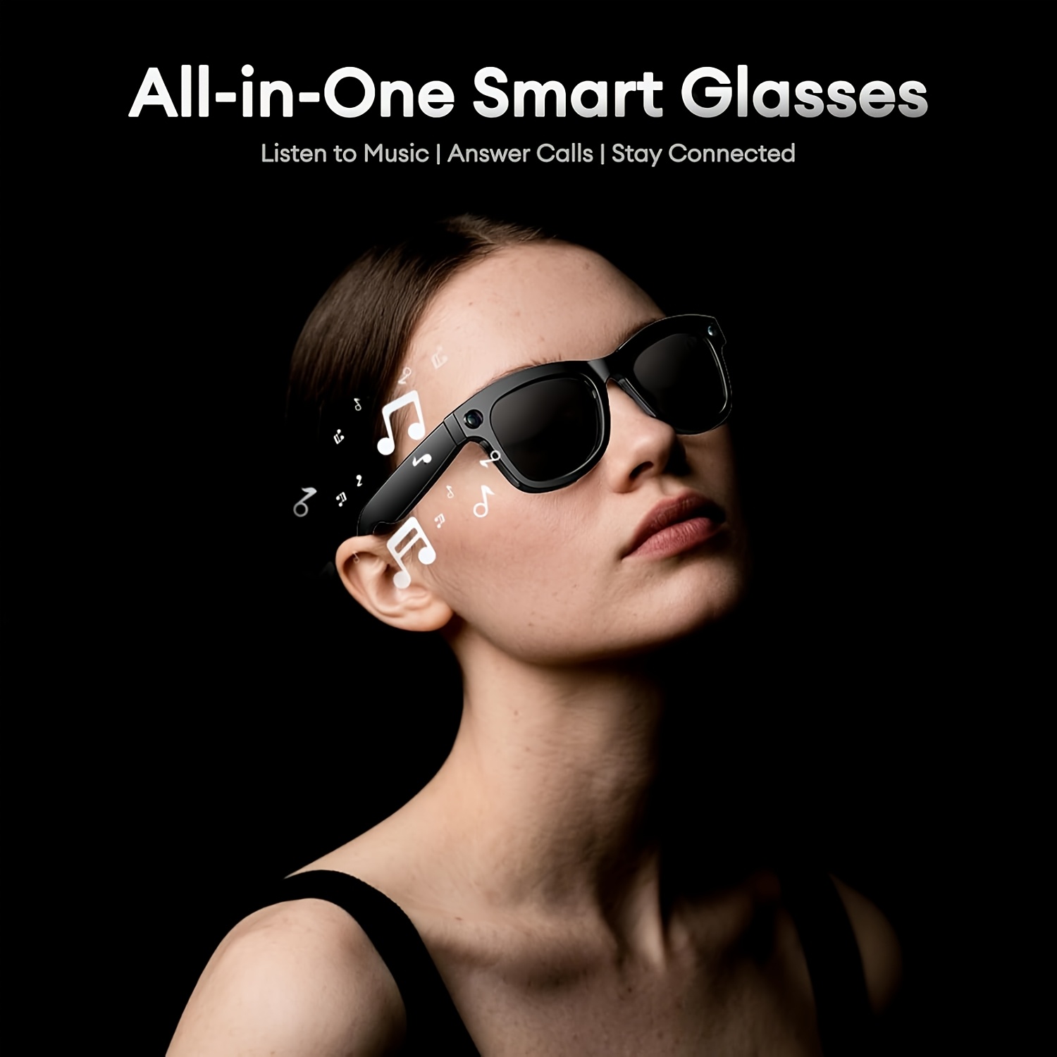 Smart Glasses with Wireless Connectivity & AI Camera