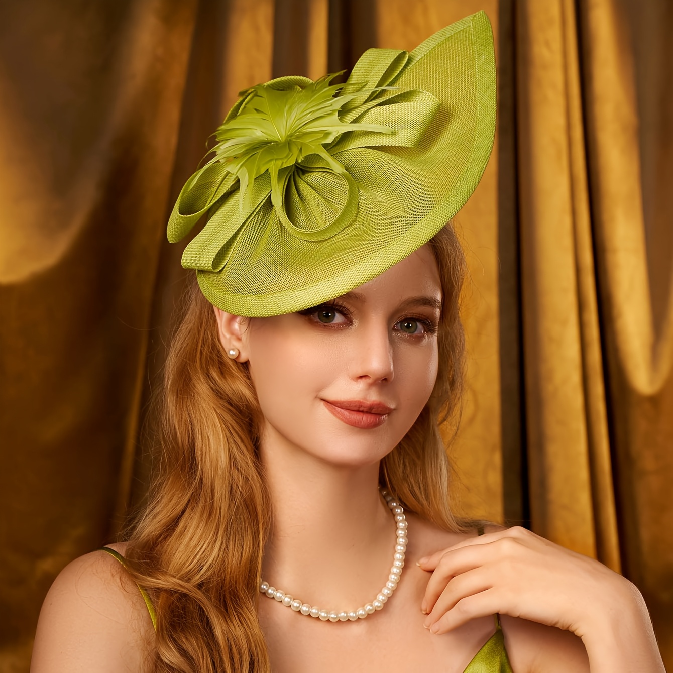 tea party fascinator hat women headwear derby pillbox church  display picture 2