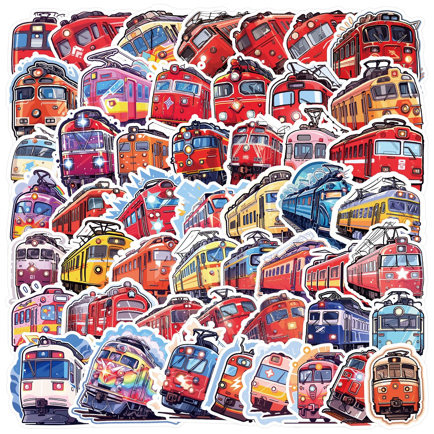 train stickers sold on Temu United States
