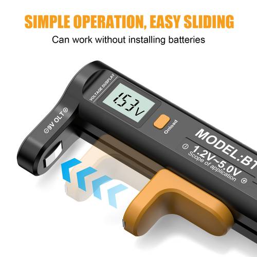 ultra-kleiner batterietester 9v aa aaa knopfzellen universal lcd batterietester powerbank detektor werkzeug