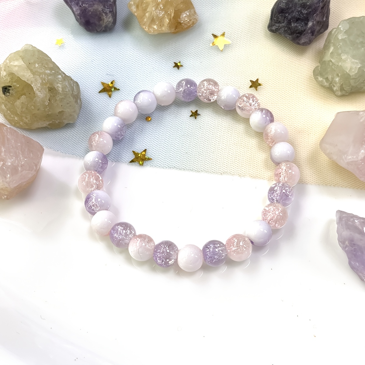 Bohemian Style Glass Bead Bracelet, Everyday Wear