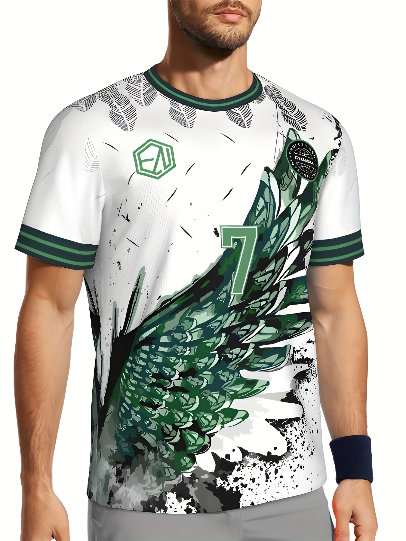 camiseta atlética fútbol hombres diseño Temu Ecuador