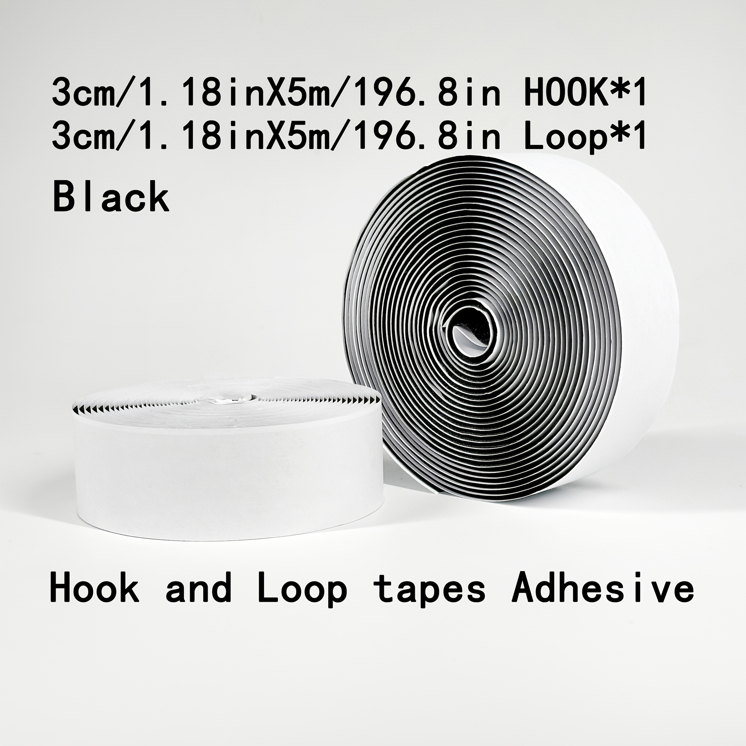 TEMU 2 Rolls Tapes With Self Adhesive | All Sizes For Option | Heavy Duty Fastener Excellent Grip | Suitable For Curtains, Car Mats, Carpet, Sofa |