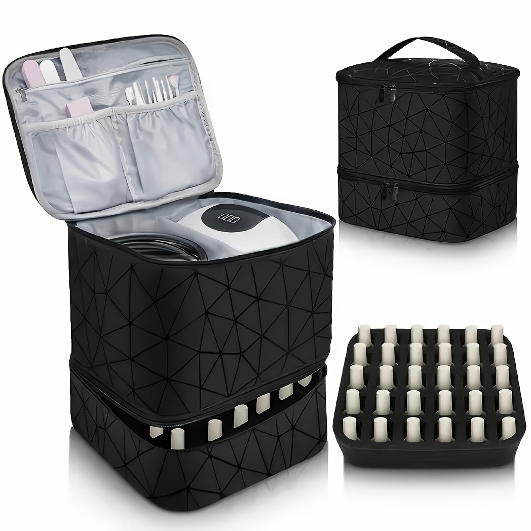 

1 Pc Nail Polish Storage Bag, Cosmetic Tools Large Capacity Multifunctional Bag, Fashion Gift For Mom
