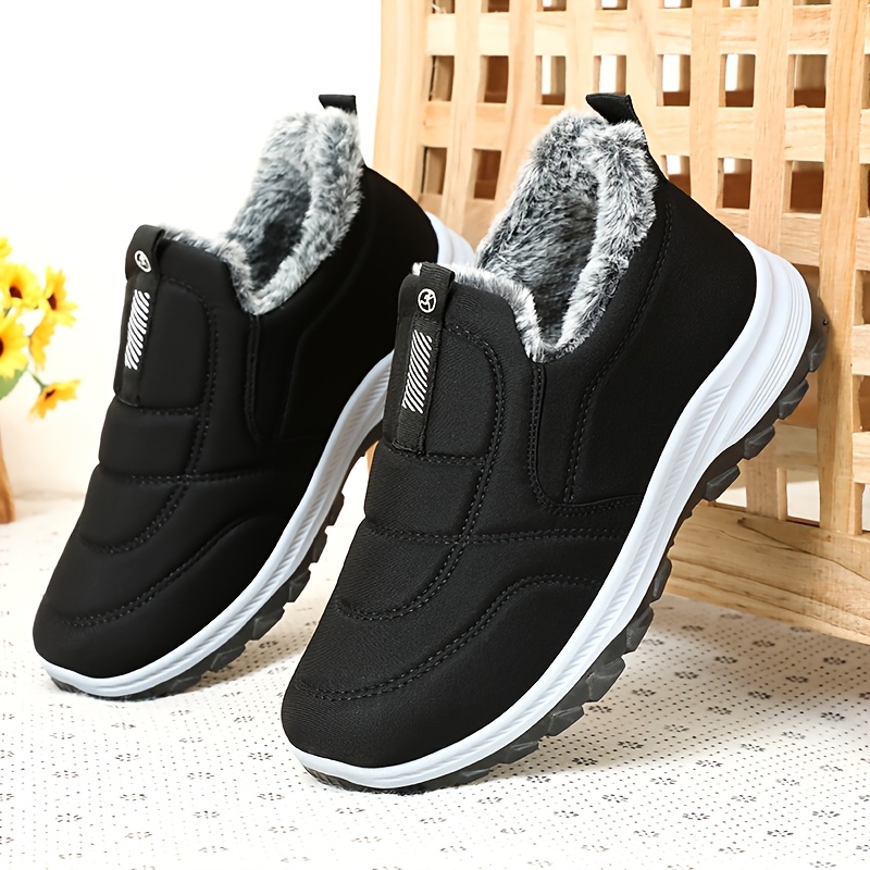 Women's Snow Sports Warm Boots, Fleece Thickened Insulated Shoes