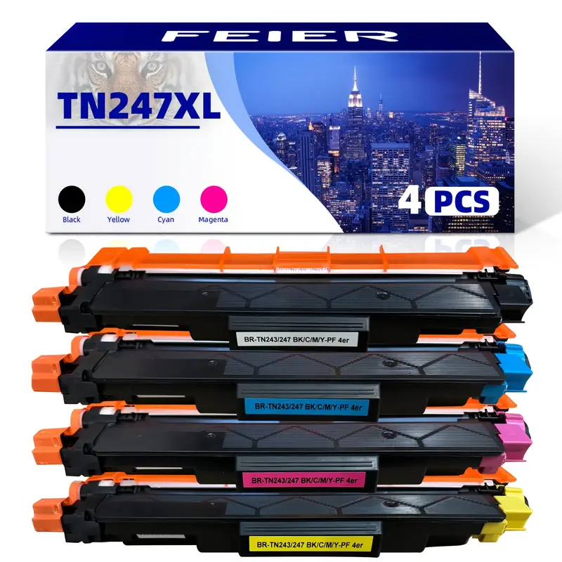 Mfc-l3750cdw Stampante Toner BLACK POINT Per Brother TN-247BK TN-243BK - Nero, 3000 Pagine - Compatibile Con Serie MFC-L3750CDW, DCP-L3510CDW Cartuccia TN-247BK - Foto 7