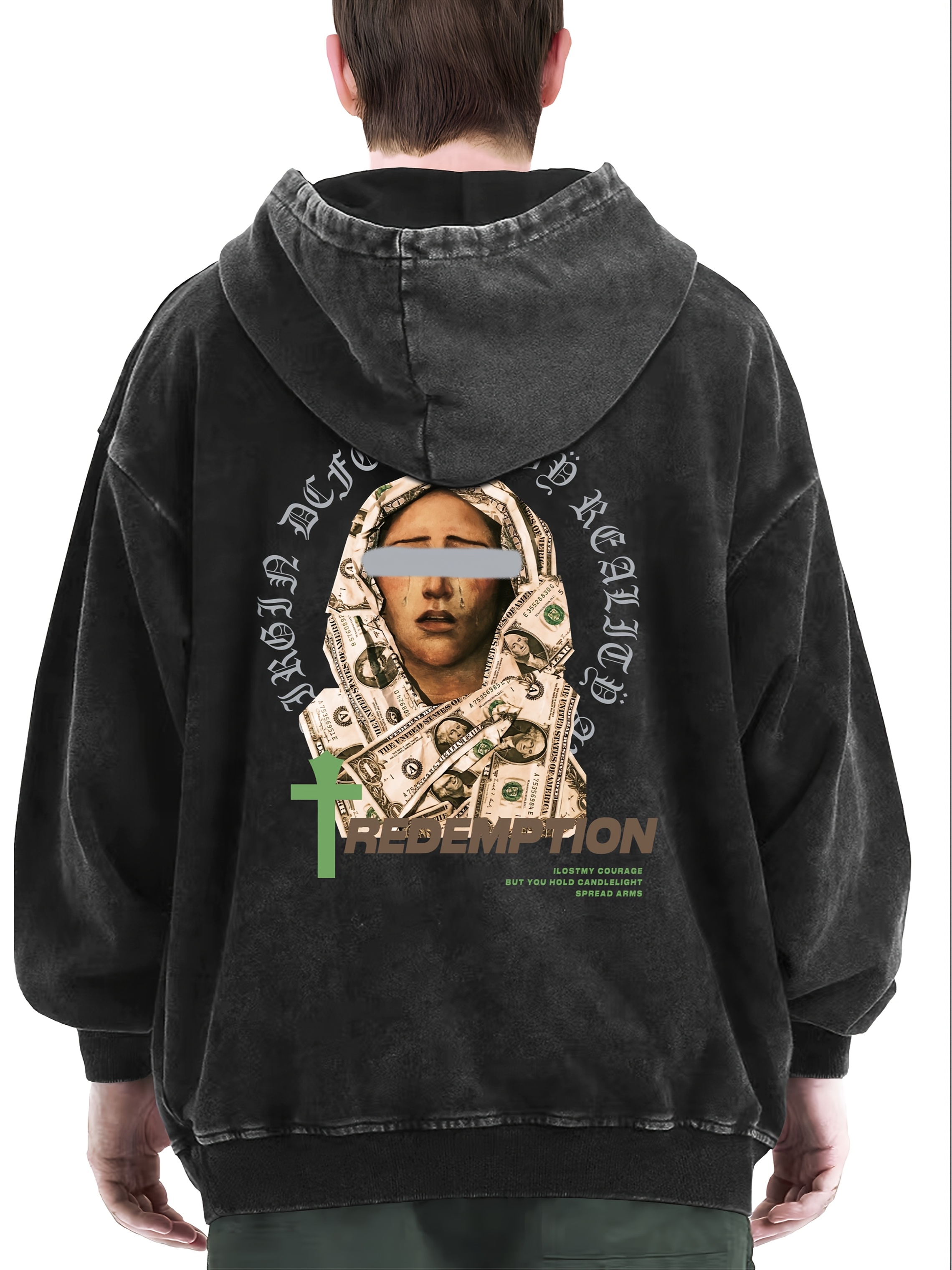 suéter capucha diseño original hombre estampado Temu Guatemala