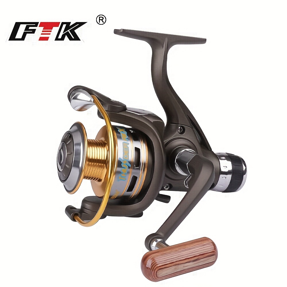 

1pc Ftk Freshwater Spinning Fishing Reel, 2000 3000 4000 5000 6000 Series, Left/right Interchangeable, 10 Ball Bearings Lightweight Smooth Reel For Trout Carp