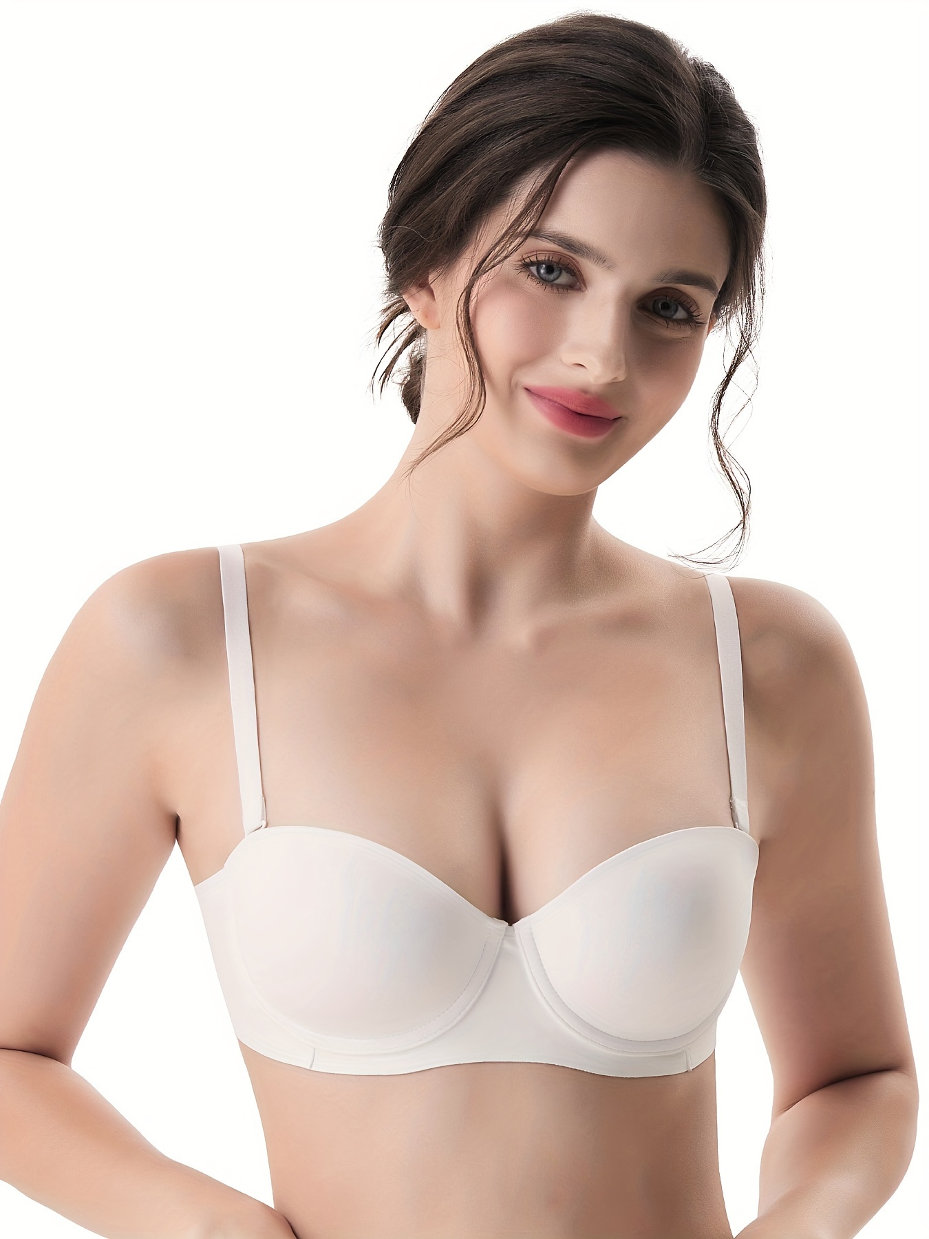 Solid Push Bras Comfy Breathable Full Coverage Intimates Bra - Temu
