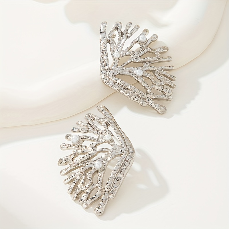 Women's Irregular Branch-shaped Decorative Stud Earrings