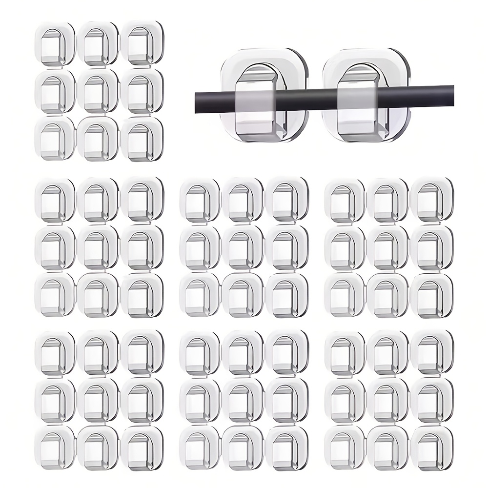 E-shop 36/63/108 Stk. Außen-Lichtclips für Hängelampen, Lichterketten für den Außenbereich & Garten-Balkon-Zubehör – Strapazierfähige Kunststoffclips