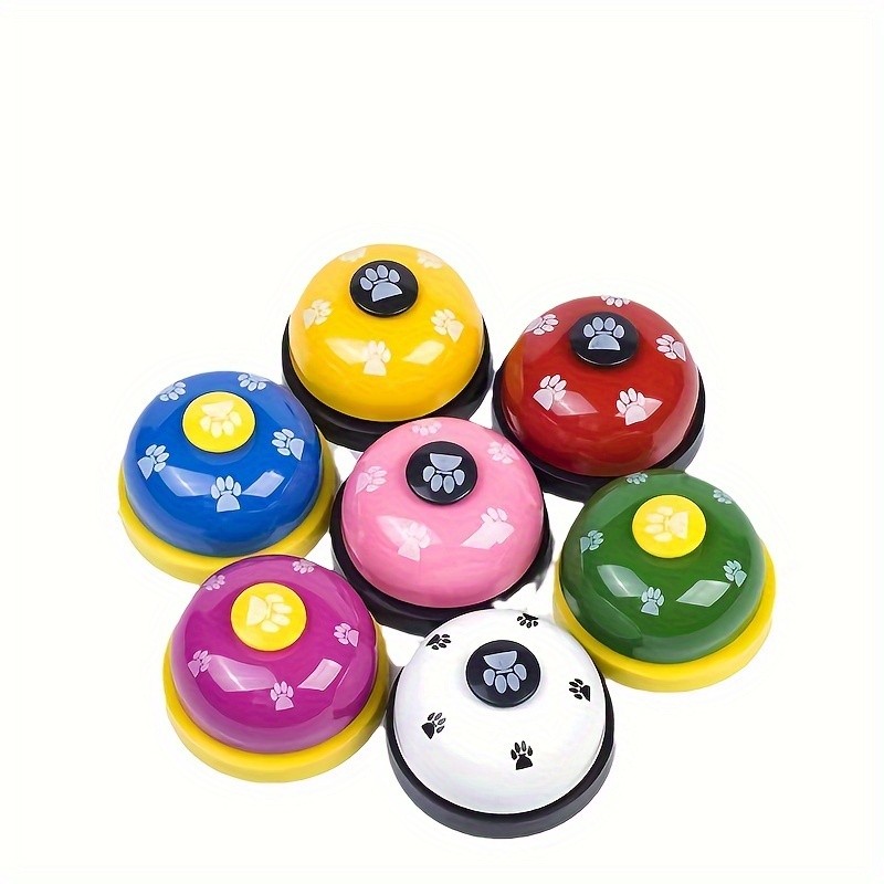 

Pet Training Bell, Metal Call Bell For Dogs, Interactive Toys, Dog Meal Ring Button, With Paw Prints