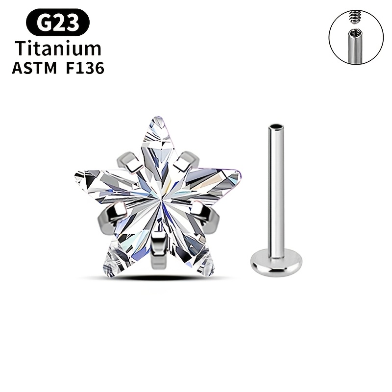 E-shop mm Mini-Stern -Allergie Helix-Stecker für Männer Frauen, kleines Mini-Helix-Piercing, Dopamin-Helix-Stecker für Ohrpiercings