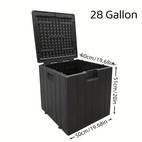 de almacenamiento exterior | impermeable y resistente a los rayos uv | organizador rectangular multiusos con cierre de pestillo | ideal para cojines de patio, herramientas de jardinería, accesorios de piscina | material | diseño seguro y portátil, para almacenamiento exterior, , armario, estante para almacenamiento exterior