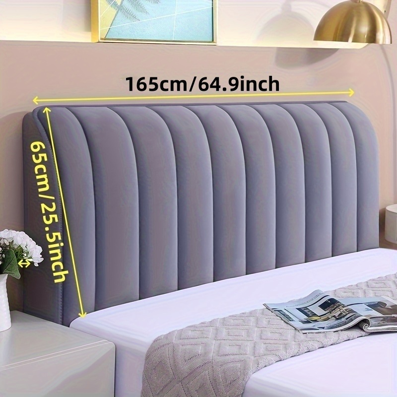 Image of 1pc Of Thickened Headboard Cover, Simple, Elegant, High-end, With Multiple Colors And Sizes