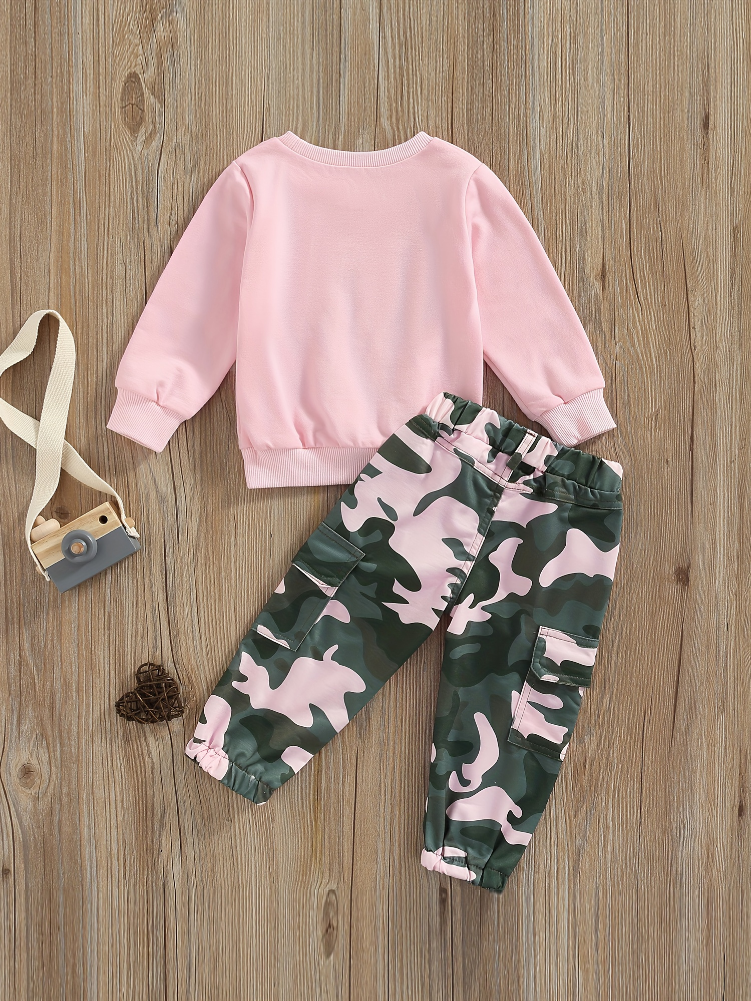 2pcs years camouflage cargo pants long sleeve sweatshirt Temu