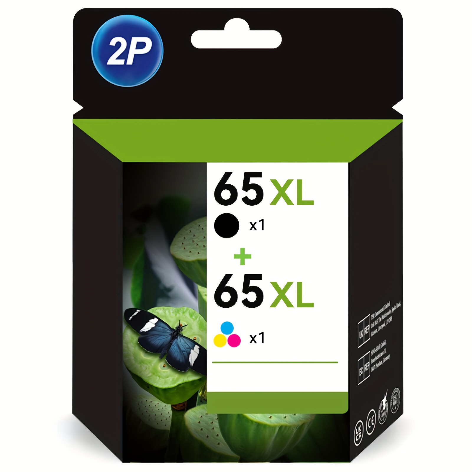 

65xl Ink Cartridges Black & Replacement For Ink 65 65xl For 3755 3772 3700 3752 3722 2600 2622 5055 5000 5070 5052 5014 Printers