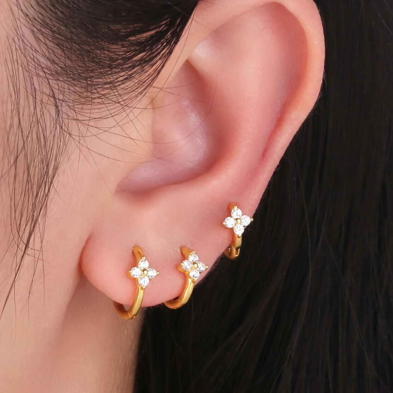 Image of 3pcs Women's Earring Set, Easy Individual Fashion Exquisite, Suitable For Daily Wear