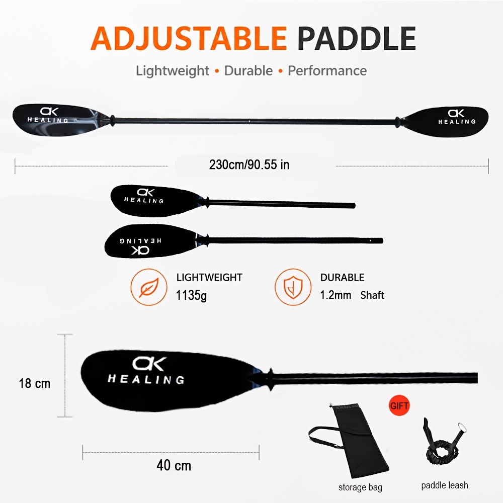 Fiberglass Kayak Paddle with Floating Design