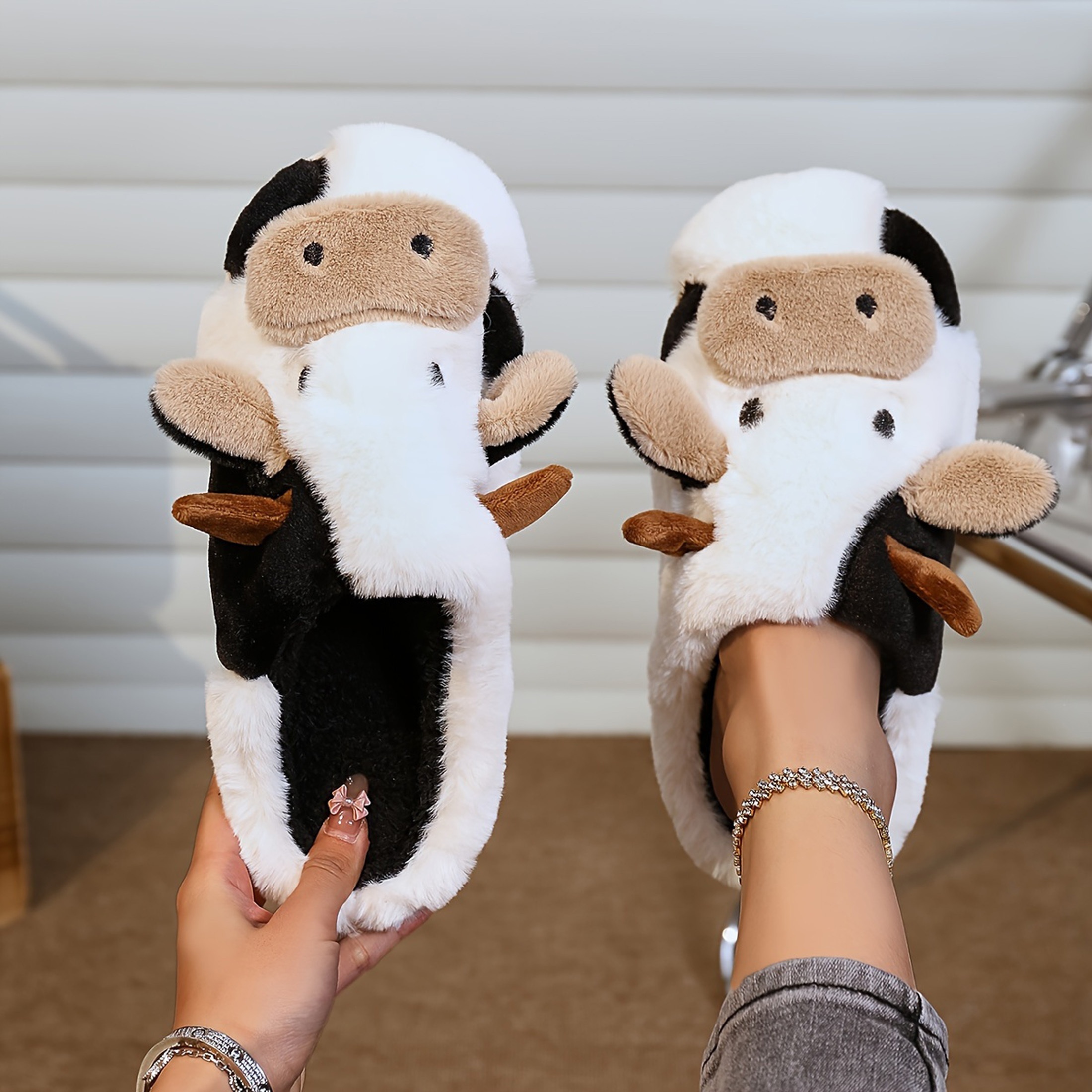 

Women's Fashion Slippers Fall And Non-slip Slipperswinter Leisure Warm Home