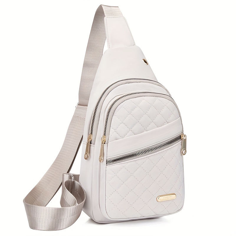TEMU 2025 New Chest Bag, Women's Backpack, Sports Crossbody Bag, Shoulder Bag, Casual Nylon Cloth Bag, Crossbody Small Bag, Mobile Phone Bag