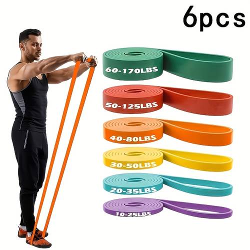 ensemble de 3/4/6 bandes de , bandes dassistance pour tractions avec double fonction, pour les exercices de fitness à , les entraînements et lentraînement musculaire pour hommes et femmes