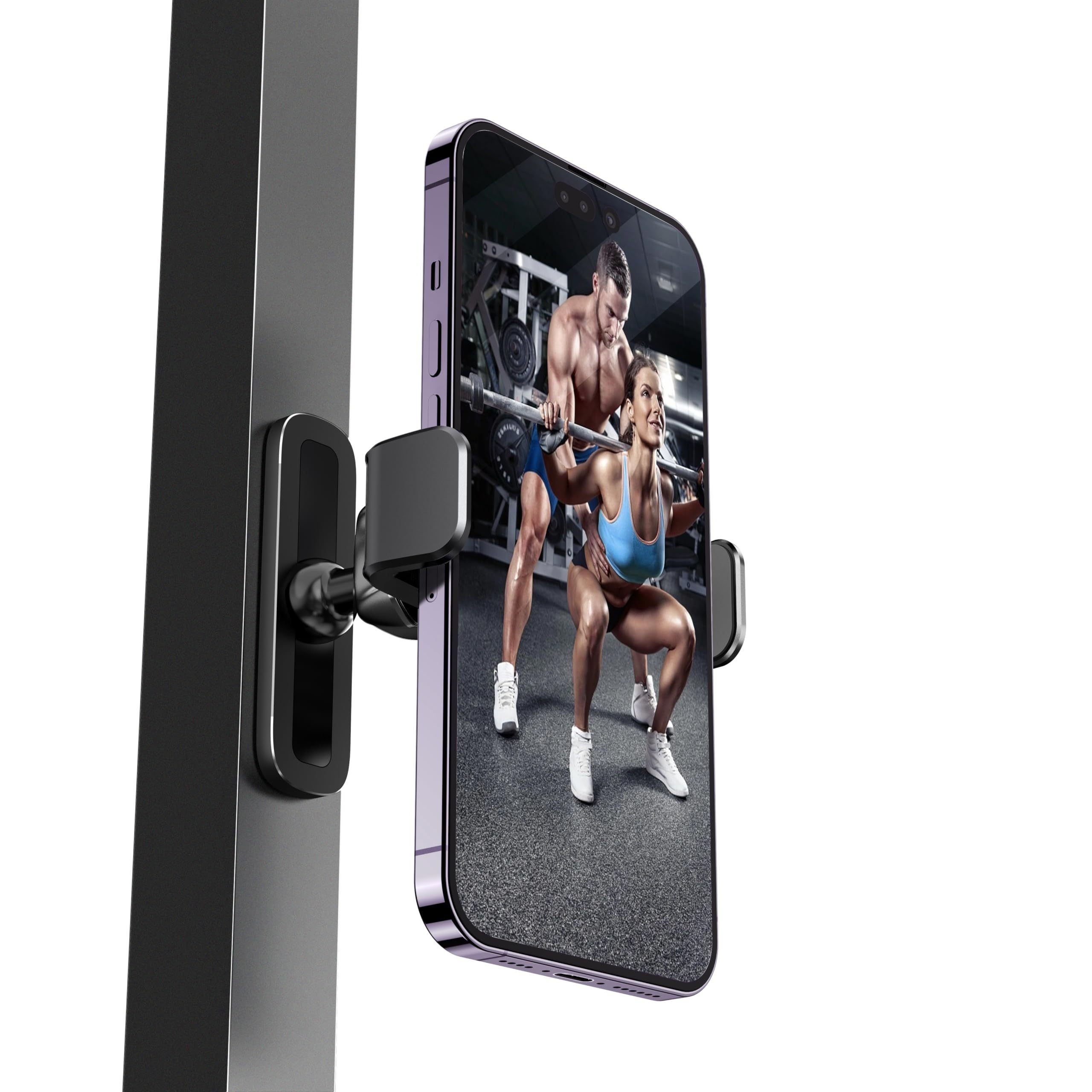 

magnétique de téléphone LukieBoee Gym - en d' rotatif 360°, les téléphones intelligents de 4,7-6,5 pouces, installation sur les métalliques, non étanche et non rechargeable